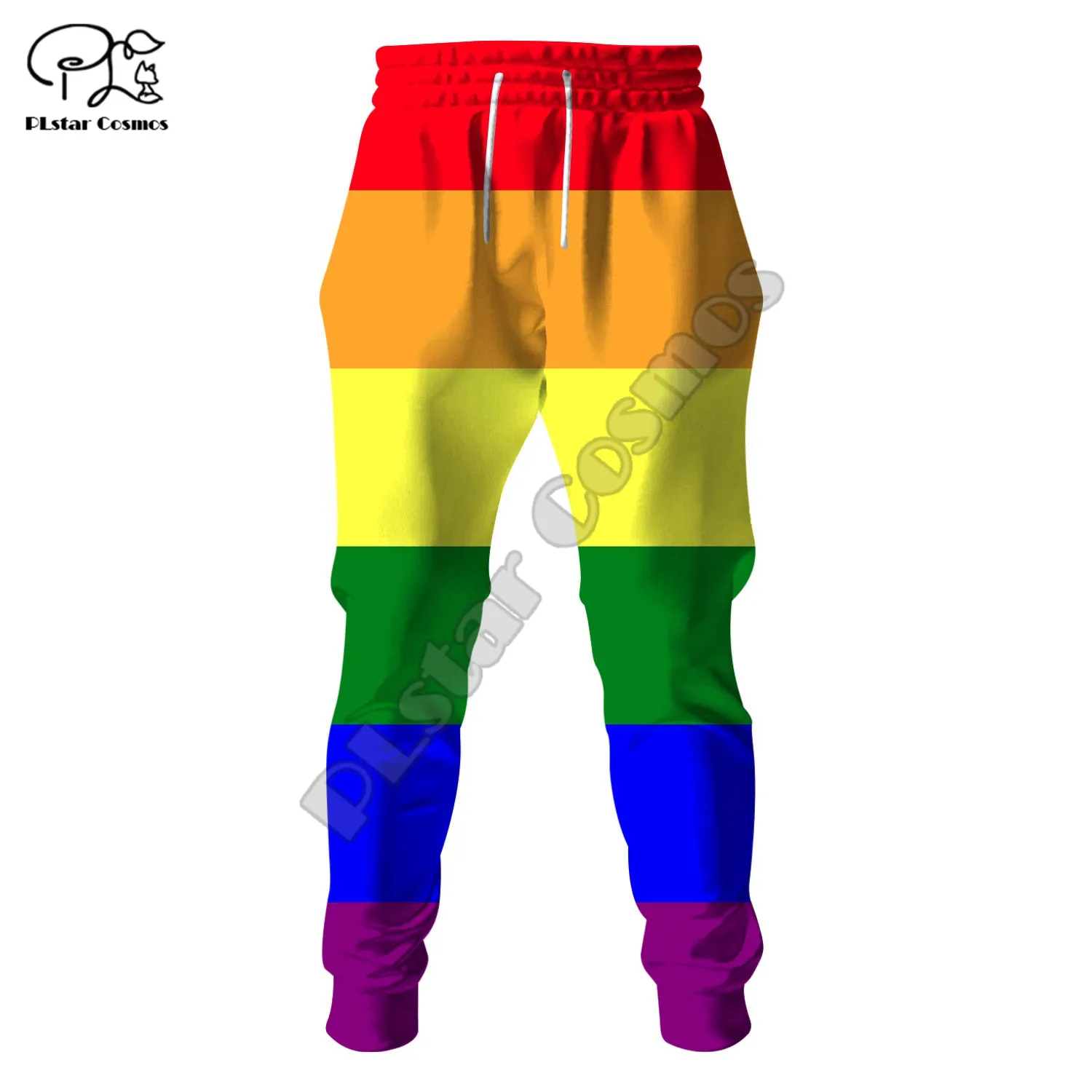 PLstar Cosmos Homosexual Love Rainbow Flag 3D Printed Casual Men Trousers New Fashion Streetwear Autumn Loose Sports Pants R28