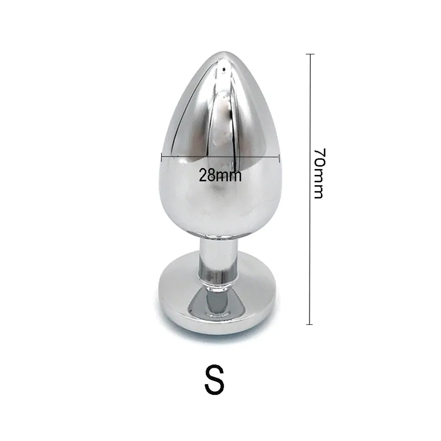 Small Medium Big Stainless Steel Metal Anal Plug Sex Toys for Adults BDSM Bondage Restraints Women Men Gay Butt Plug Dilator