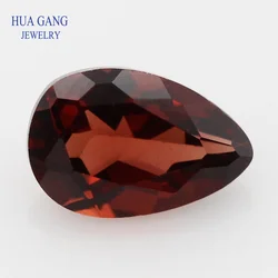 Cuentas de piedras preciosas sueltas con forma de pera/desgarro granate Natural de Mozambique para fabricación de joyas AAAAA