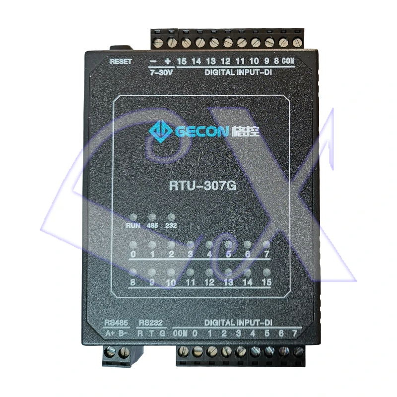 

RTU-307G 16DI digital switch input button status information collection Upload to the upper computer through RS485