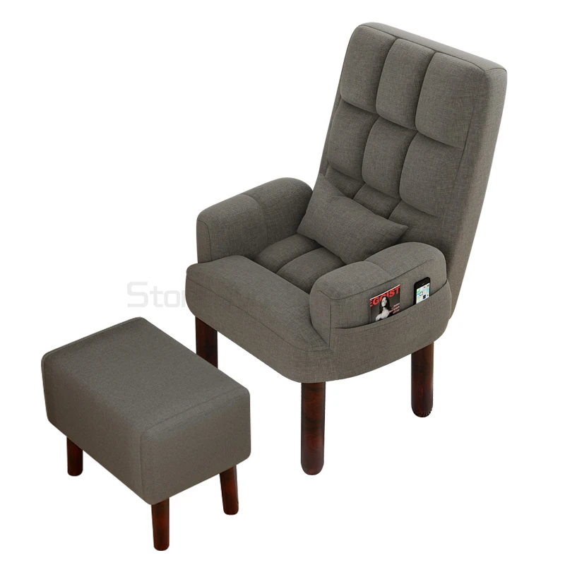 Lazy sofa computer chair single sofa chair Japanese folding recliner cloth nursing chair