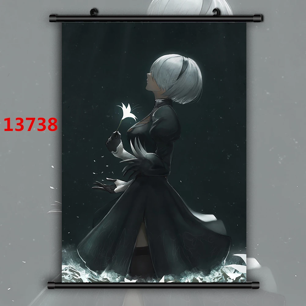 NieR Automata YoRHa No.2 Type B Anime Posters Canvas Painting Wall Decor Retro Poster Wall Art Picture Room Decor Home Decor