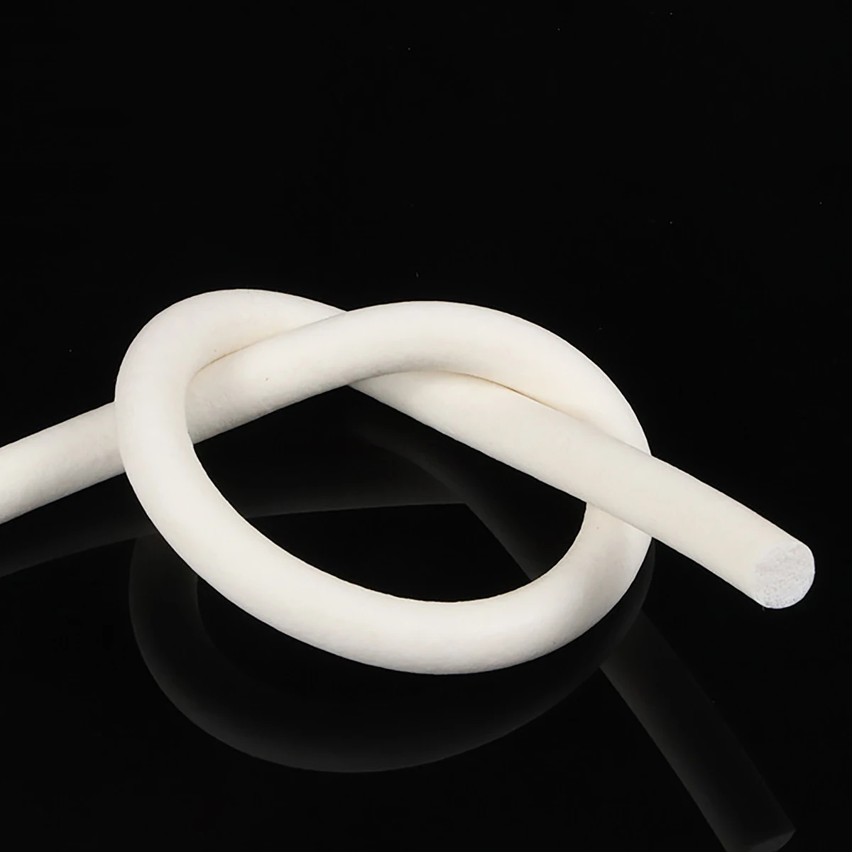 Silicone Rubber Sponge Strip White Silicone Foamed Seal Strip Round VMQ Foaming Cord Dia.1/1.5/2/2.5/3/3.5/4/4.5/5/6-30mm