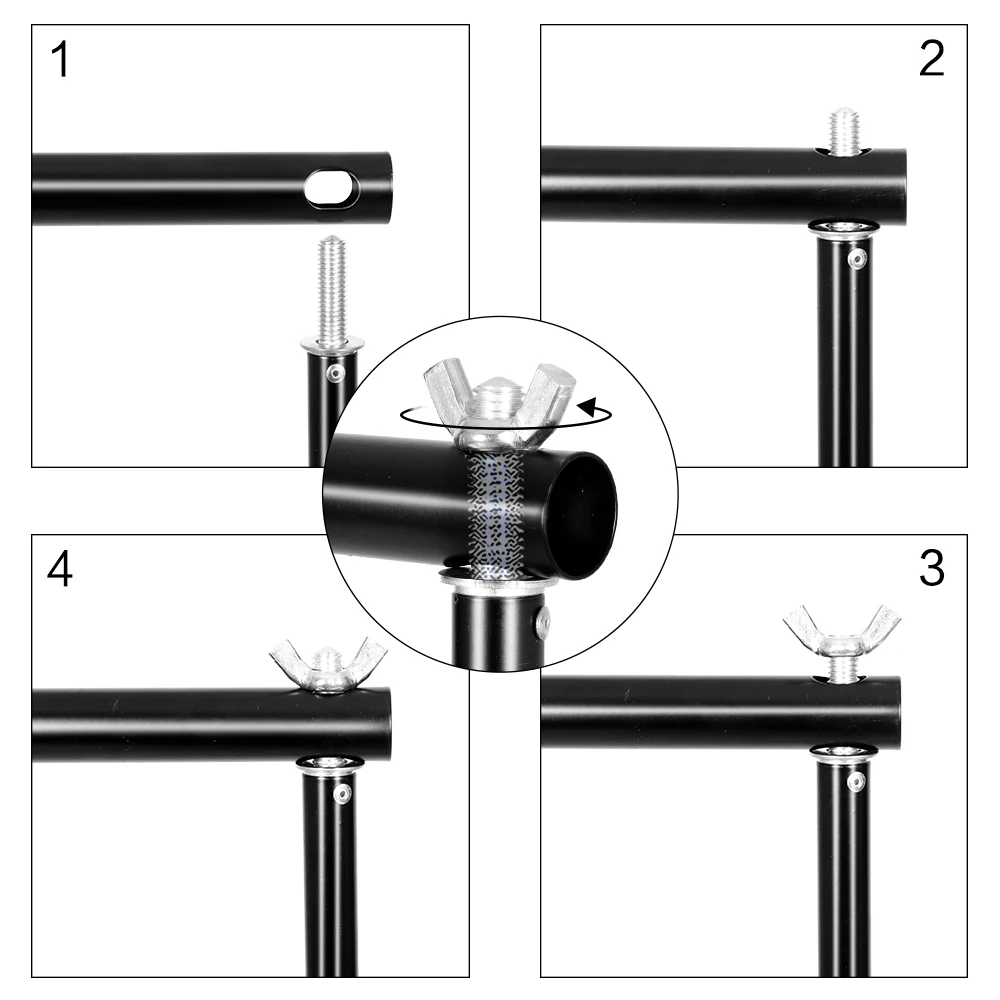 SH Photography Background Backdrop Stand Support Picture Canvas Frame System Kit With Carry Case For Muslin Photo Video Studio