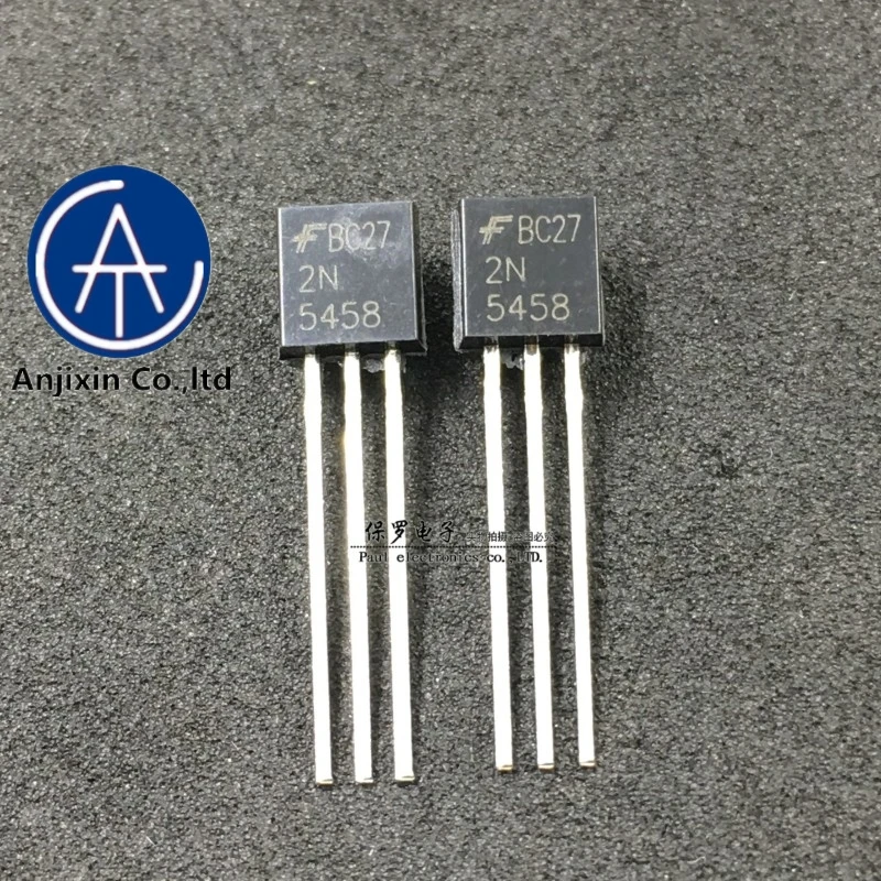 10pcs 100% orginal and new brand new 2N5458 TO-92 in-line low noise audio signal amplifier transistor real stock