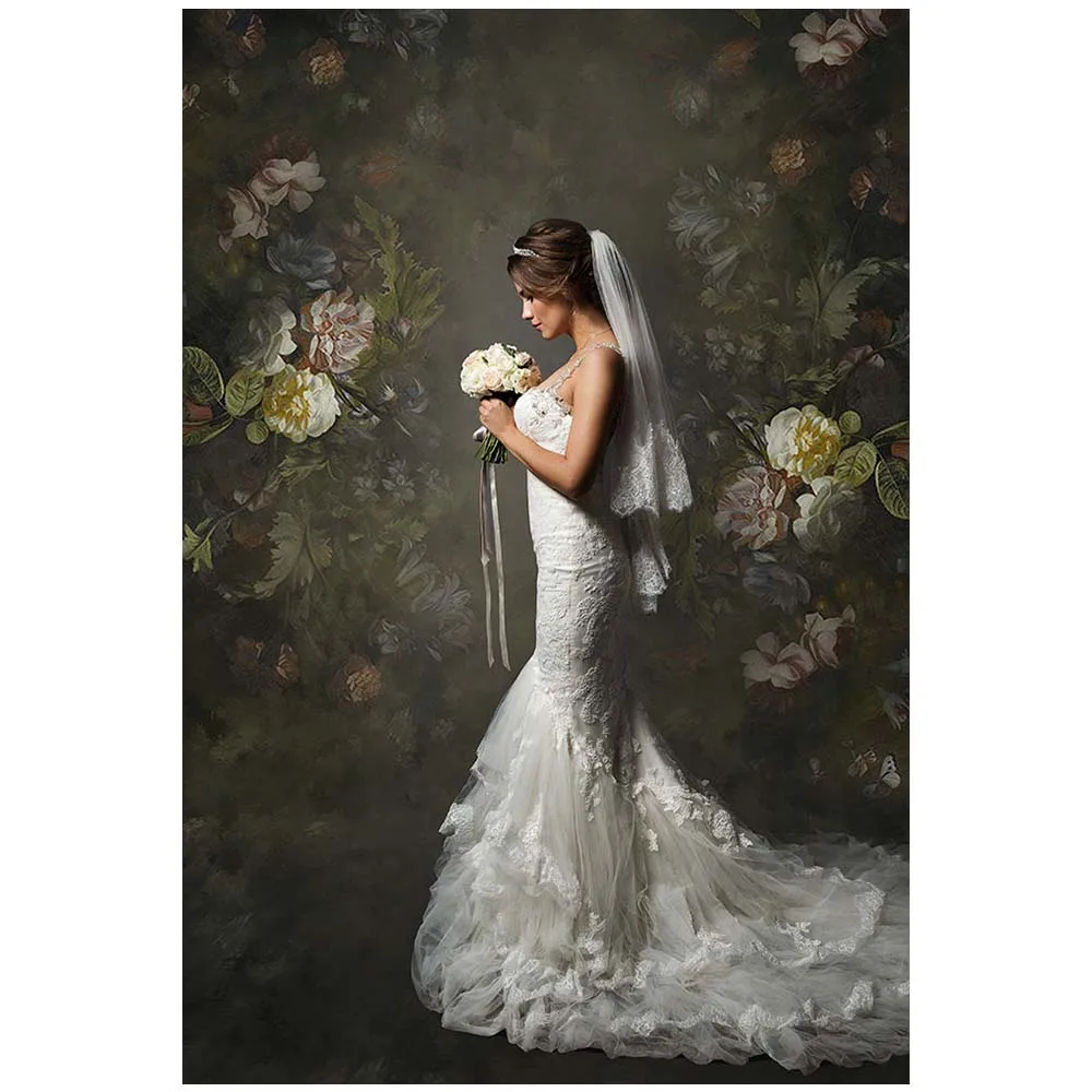 Mocsicka الرجعية مجردة زهرة التصوير خلفية الوليد استحمام الطفل الزفاف الأسرة صورة خلفية PhotoStudio Photocall