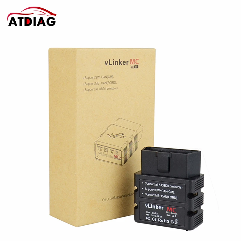 Vgate vLinker MC+ ELM327 V2.2 WIFI Forscan ELM 327 For Car OBD2 Bluetooth 4.0 Car diagnostic Scanner Tool For Android/IOS