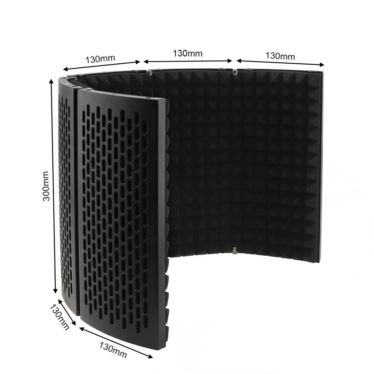 Có Thể Điều Chỉnh Micro Cô Lập Shield Bao Gió Màn Hình Pop Lọc 5-Bảng Điều Khiển Bề Mặt Cong Gió Cho Phòng Thu Âm