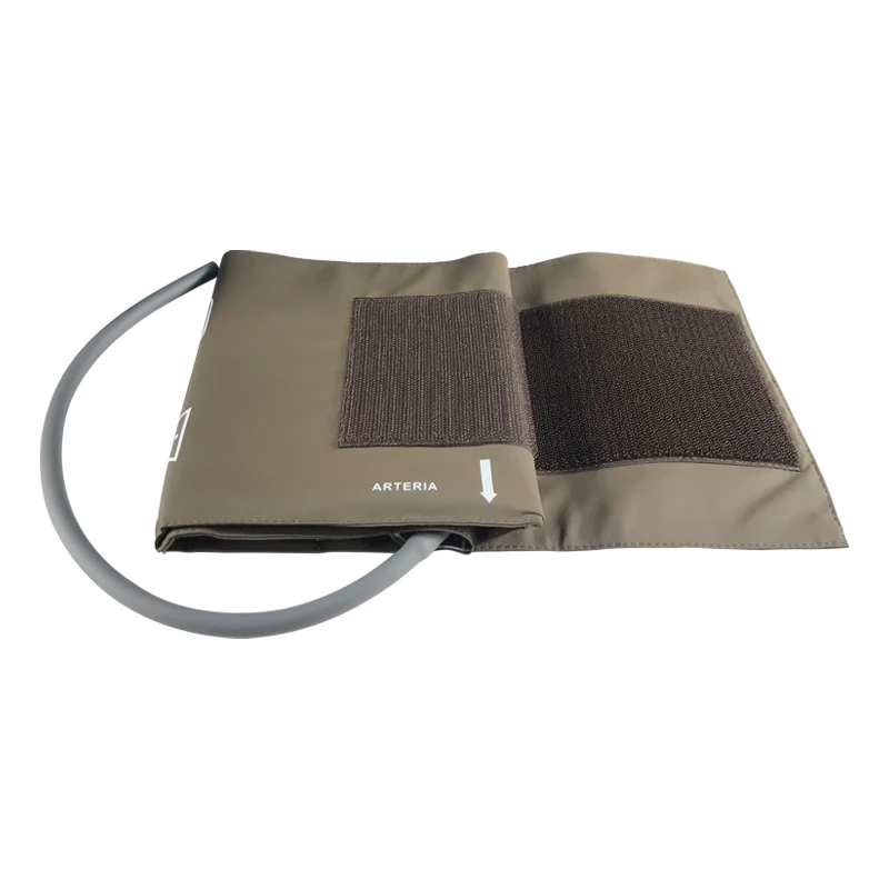 M1575A Large Adult Use Reusable Noninvasive Blood Pressure NIBP Cuff Single Hose Brown Color for Philips Patient Monitor Device