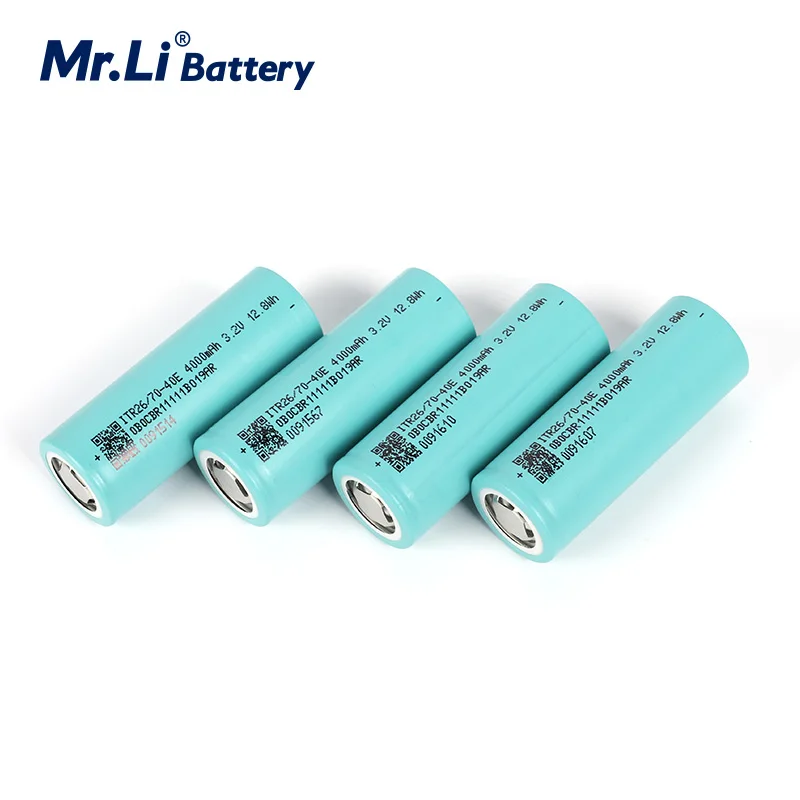 Mr.Li 3.2V 26700 4000mAh LiFePO4 Rechargeable Battery 3C Continuous Discharge Max 5C For E-bike High Power HID Solar Light 26650