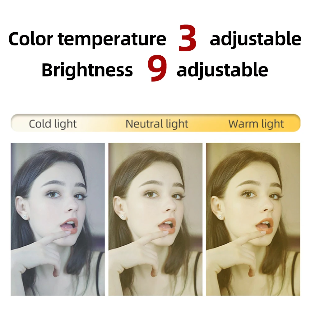RGB Selfie Ring Light with tripod 6/8/10/13inch ringlight led lights lamp aro de luz para hacer for photo studio
