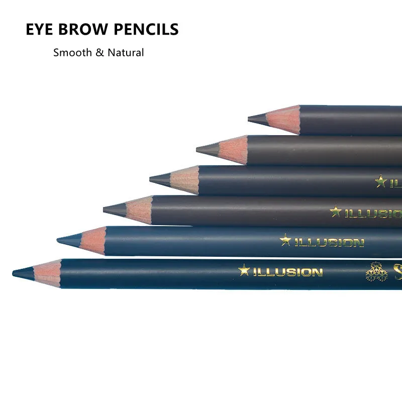 Perfect Eye Brow Pencil - 6-Colors Natural Smooth Traditional Eyebrow Pencil Powder-like Formula Beauty Cosmetics Eye Definer