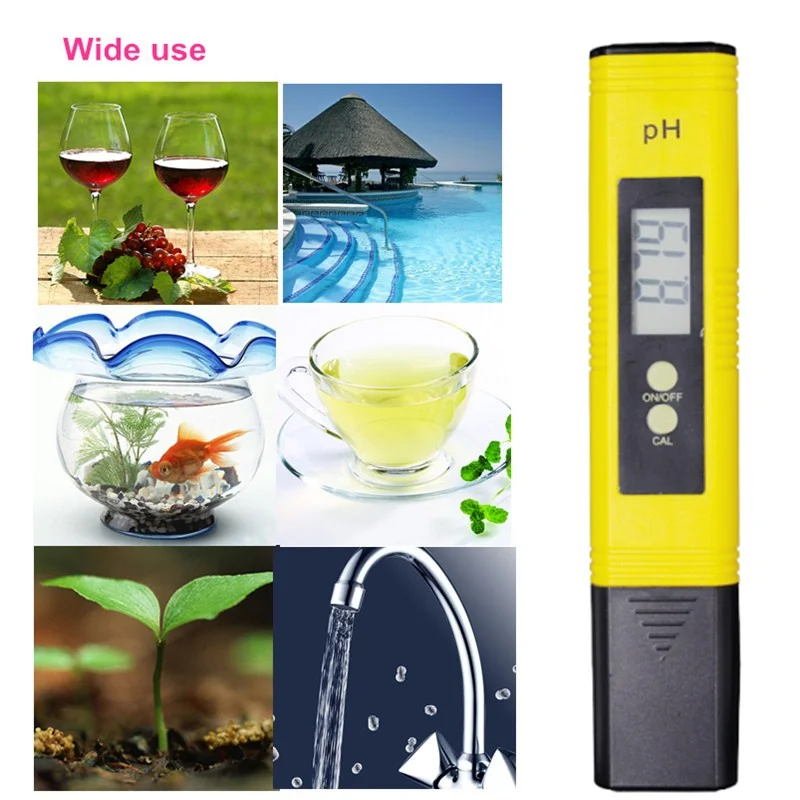 LCD Digital Test Pen PH Meter Tester Hydrokultur Aquarium Pool Wasser Qualität Neue