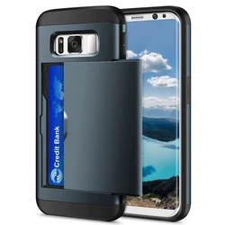 For Samsung Galaxy S8 S8 Plus S8+ Samsung S 8 S8plus Case Cover Protective Credit Card Holder ID Slot Coque Cover Funda Capa
