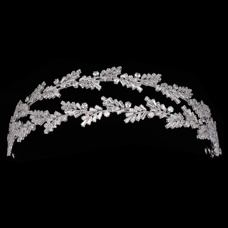

Crown HADIYANA Headband Hair Jewelry Accessories Cubic Zirconia Bride Crowns Sweet Women Headdress BC6178 Thanksgiving Gift
