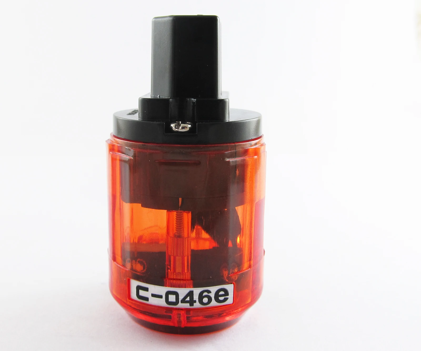 

1pc Brass C-046E 3pin US Power Female IEC Connector for Audio Clear Red