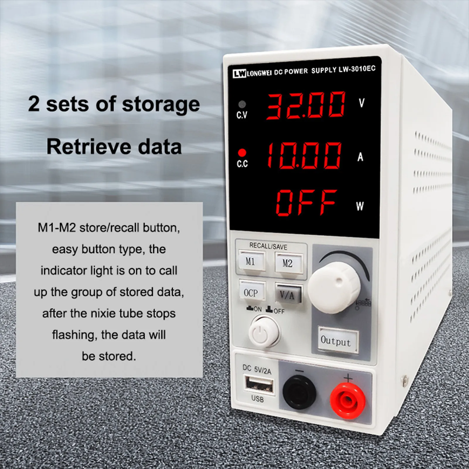 DC Power Supply Stabilized Adjustable Power Source For Production Line Testing Electrical Maintenance