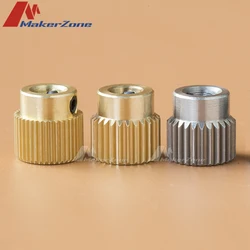 Engrenage d'extrusion Mk7 MK8, 26/38/40 dents, en laiton ou en acier inoxydable, engrenage d'entraînement, roue dentée d'alimentation pour extrudeuse d'imprimante 3D