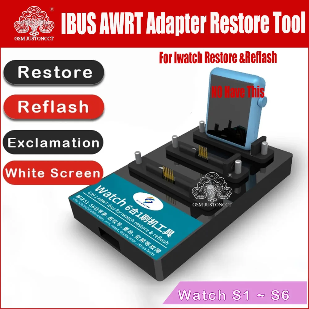 

7 in1 ARWT Ibus Watch Adapter Restore Tool for iWatch S1/S2/S3/S4/S5/S6 38mm 42mm Recovery Reflash Repair Tool