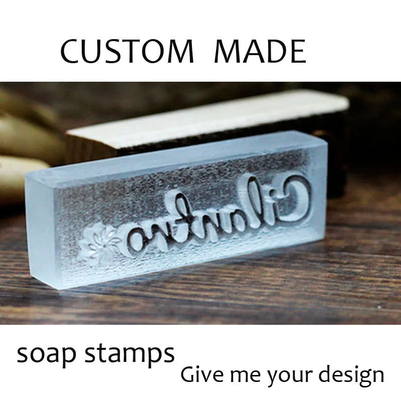 Custom Acrylic Clear Soap Stamp, Seal Chapter, Handmade Making, Your Own Design, Designs and Pictures