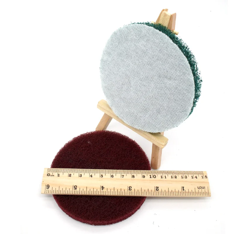 15 PCS 4 Inch Multi-purpose Flocking Scouring Pad 240-3000 Grit Industrial Heavy Duty Nylon Cloth for Polishing & Grinding