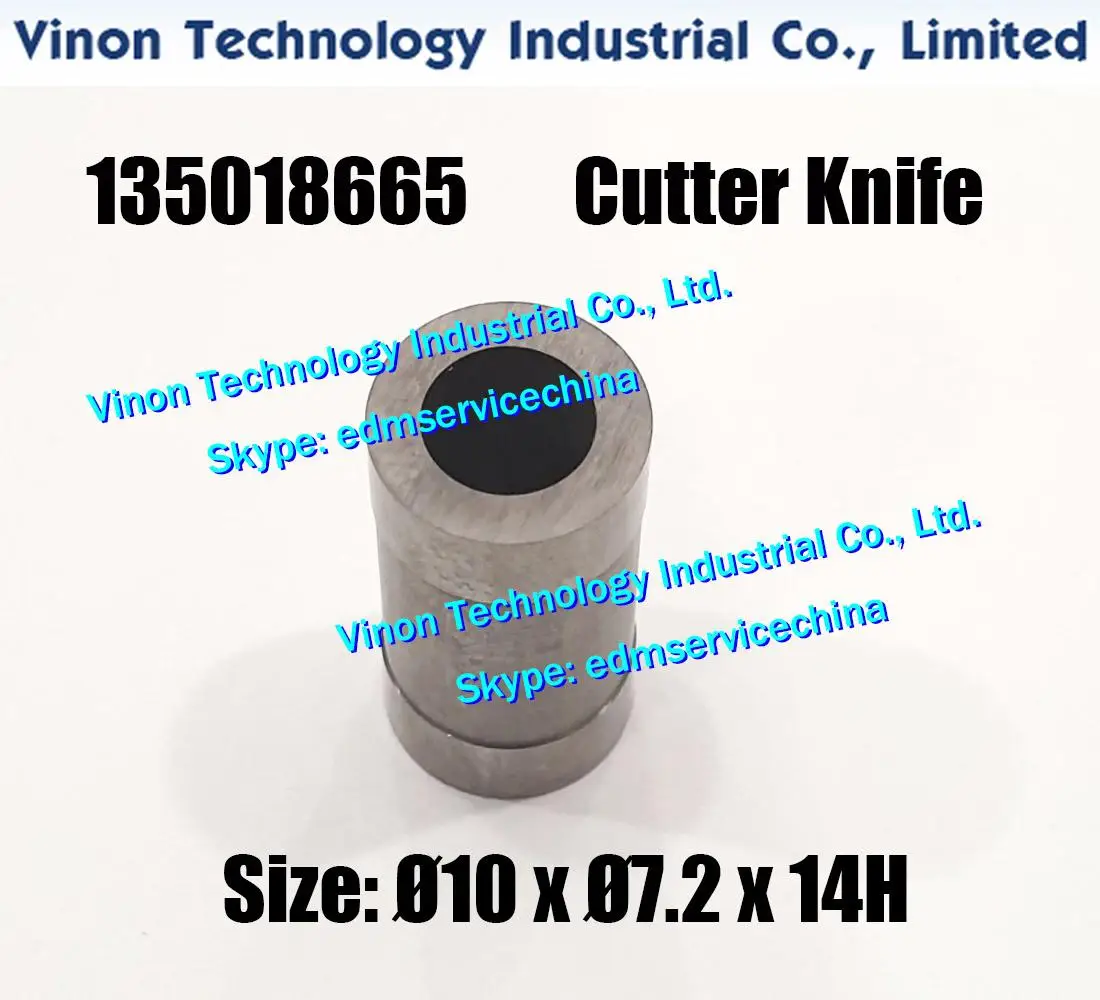 (10PCS PACK) 135018665 Counter Knife Ø10xØ7.2x14Hmm Charmille edm parts 135.018.665 Counter Cutter Lower for ROBOFIL 640CC, 640