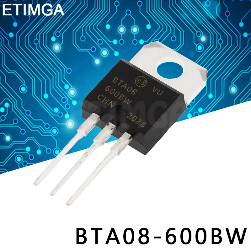 10PCS/LOT BTA08-600BW BTA08-600CW TO-220 Transistor BTA08600BW BTA08600CW