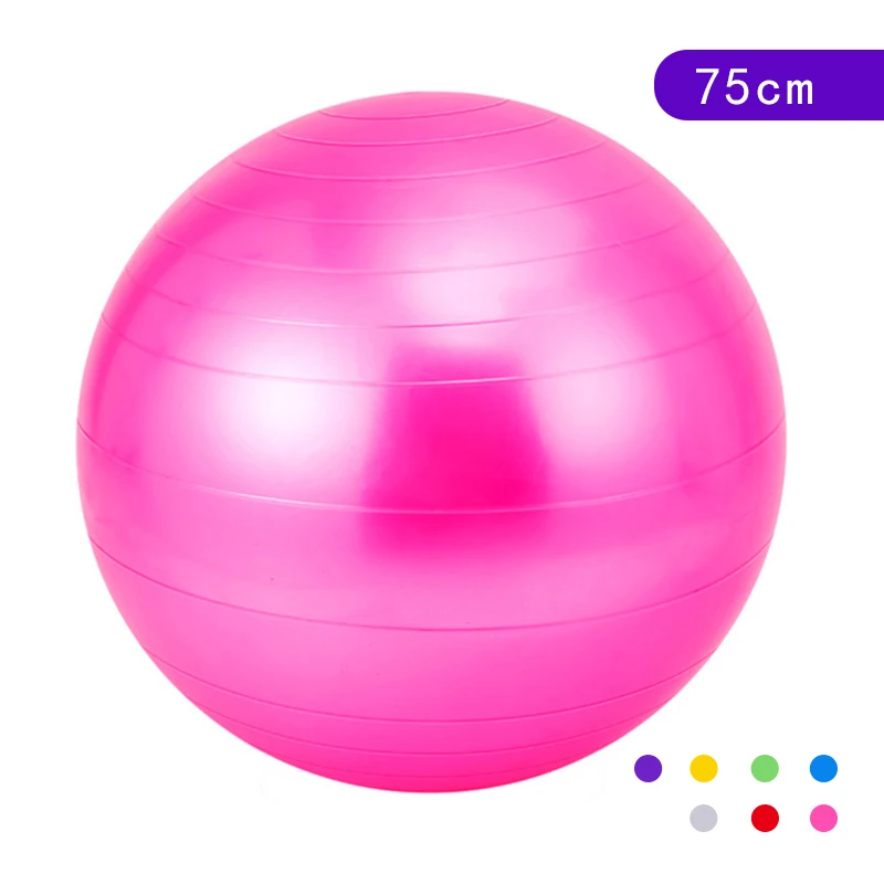 75cm Pilates Explosion-proof Yoga Ball Helps Pregnant Women Midwifery Shaping Body Weight Loss Fitness Gymnastics Movement CN