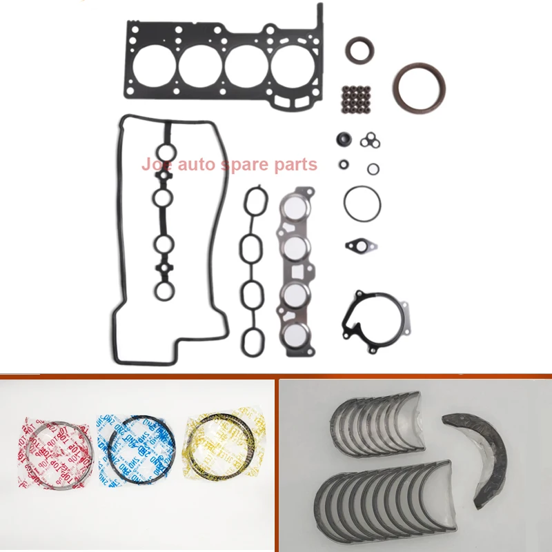 K3 K3VE Full gasket kit crankshaft con rod bearing piston ring kit for Daihatsu TARUNA STORIA YRV COPEN Atrai SIRION MATERIA 1.3