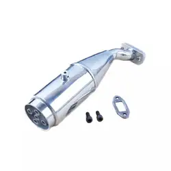 Aluminum Rear Exhaust Pipe Upgrade 5 hole Rocket for 1/5 Gas RC Car HPI Rovan HSP KM SS FG Baja 5B 5T 5SC Monster Truck 15005G