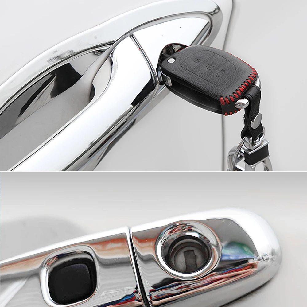 for Dodge Caliber 2007 2008 2009 2010 2011 2012 Luxurious Chrome Door Handle Cover Exterior Trim Catch Car Styling Accessories