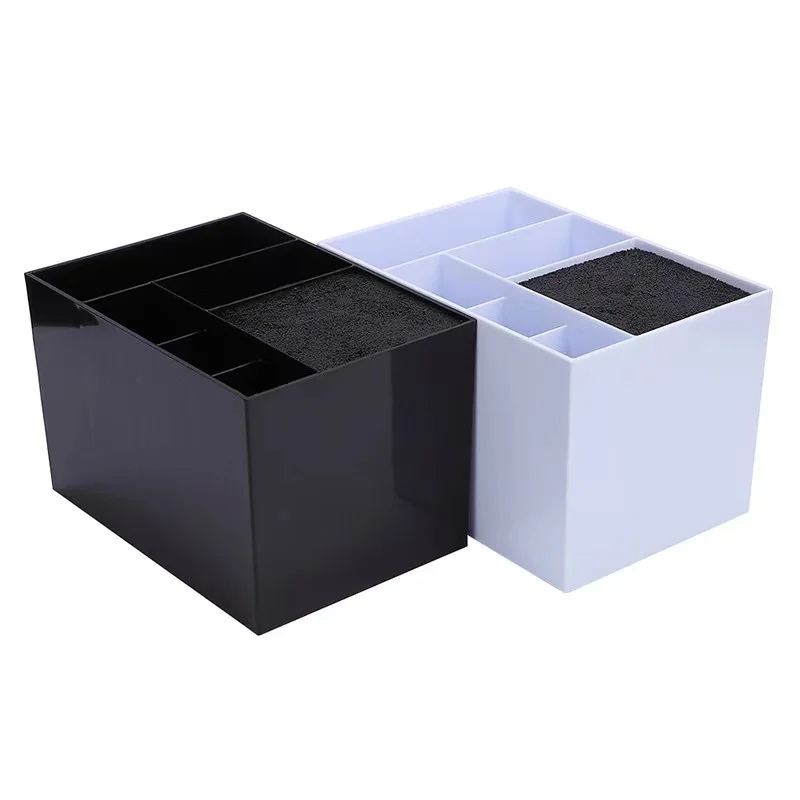 Hairdressing Non Slip Socket Hair Scissor Comb Hair Clips Storage Box Pot Stand Case Styling Organizer Salon Accessories