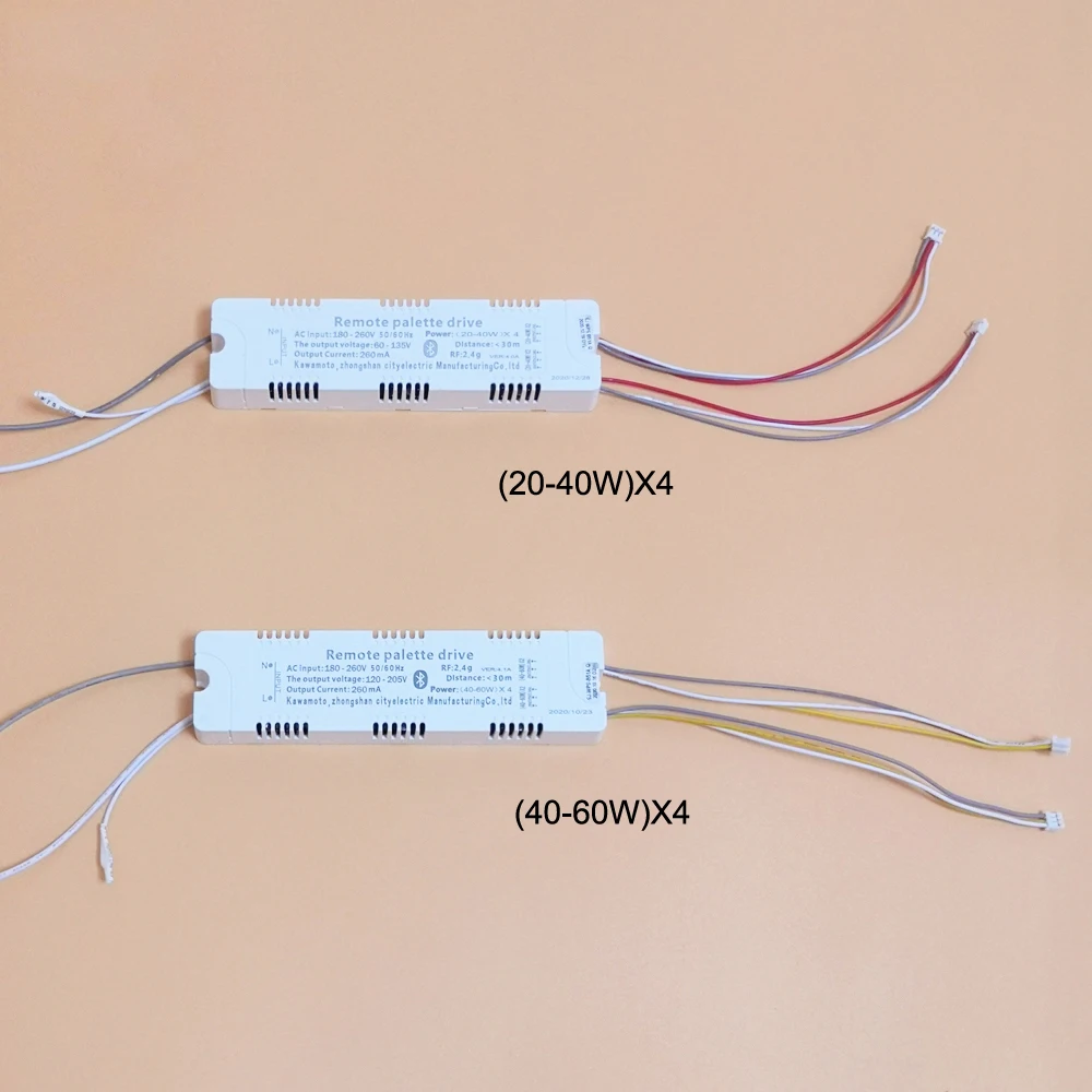 RF 2.4G zdalne sterowanie paletą APP sterowanie bluetooth LED driver (20-40W)X4 (40-60W)X4 transformator oświetleniowy na podwójne kolory LED