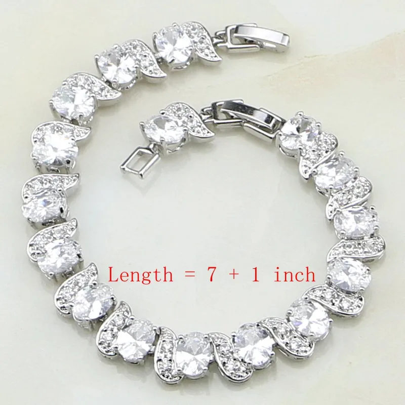 Crown 925 Sterling Silver Jewelry White Australian Crystal Jewelry Sets For Women Party Bracelets/Necklace/Pendant/Earrings/Ring