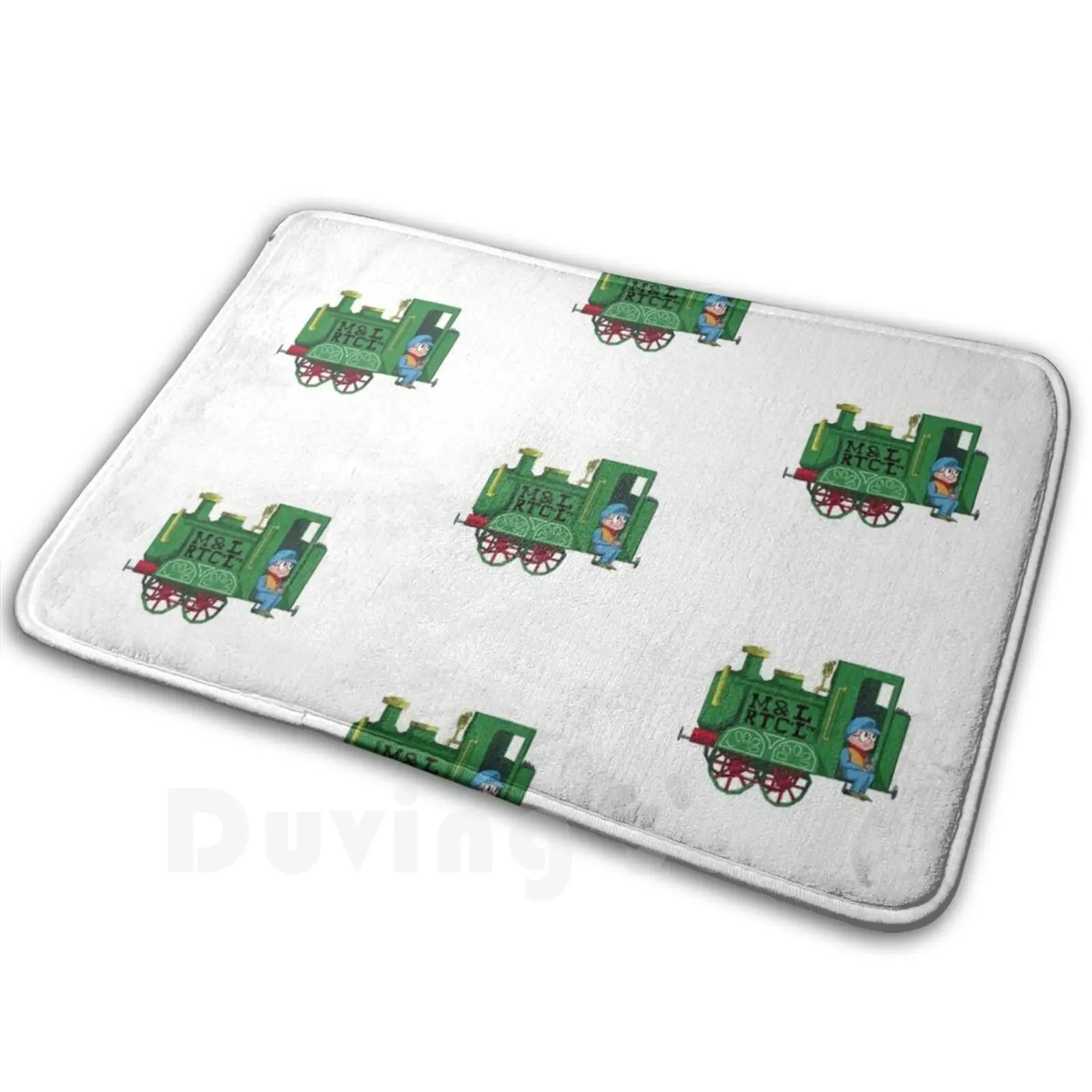 Enjoying My Tea With Ivor Here Soft Non-Slip Mat Rug 1298 Carpet Cushion Ivor The Engine Ivor Trains Cartoon Children Book