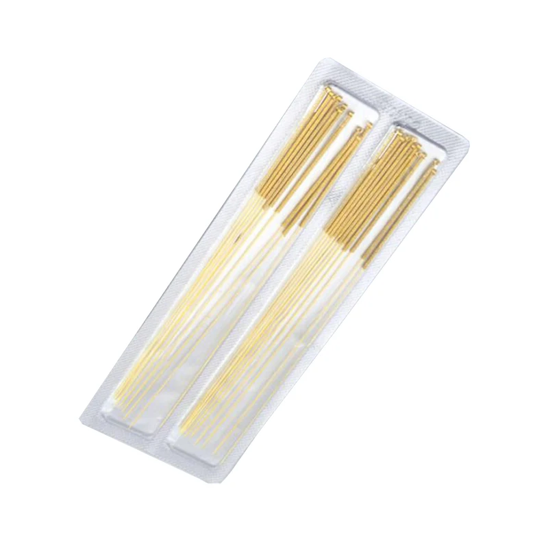 Fully Gilded Acupuncture Needles Chinese Medicine Golden Acupuncture Needles 20pcs