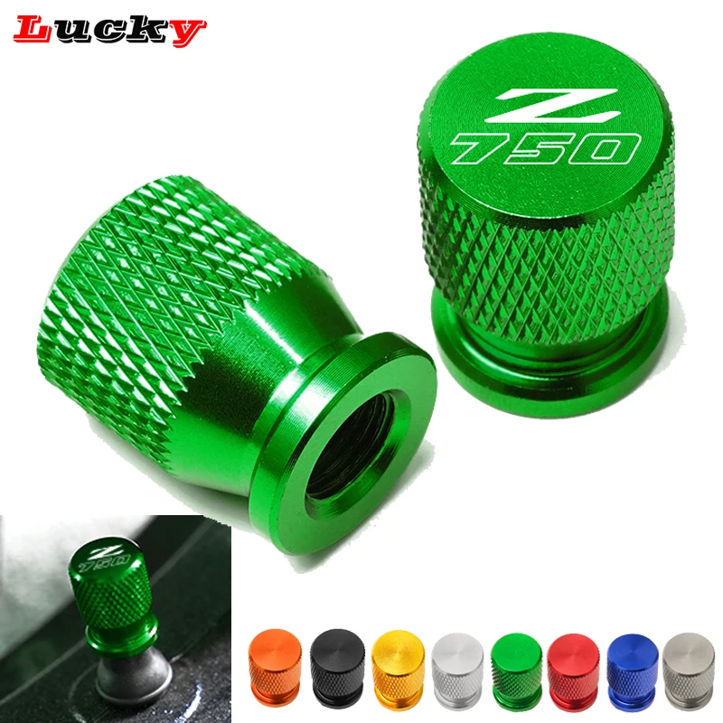 Motorcycle Accessories CNC Aluminum Wheel Tire Valve Air Port Stem Cover Cap Plug For Kawasaki Z750 Z750S Z750R Z 750 2007-2012