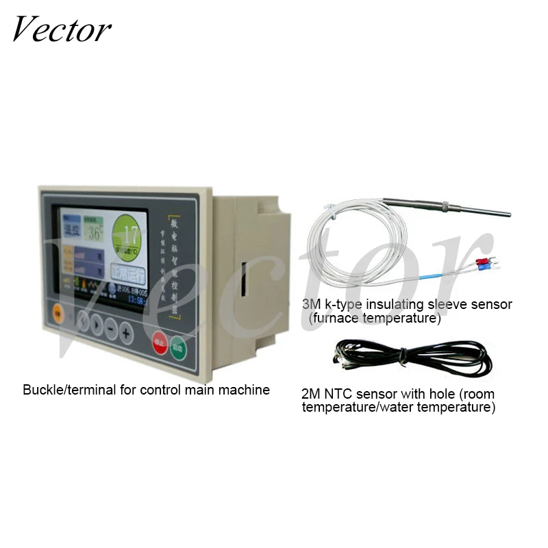4.3 Inch Biomassa Pellet Brander Controller Hot Air Boiler Intelligente Microcomputer Automatische Temperatuurregelaar