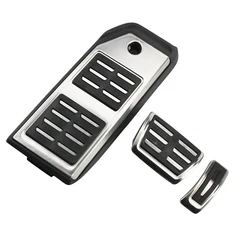 Almofadas de pedal para Volkswagen, Pedal para VW Touran, LHD, Freio de combustível, descanso para pés, placa de pedais AT, 2019, 2020, 3 peças