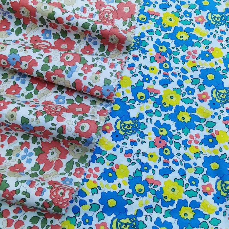 145x50cm 40s Spring Summer Cotton Poplin Sewing Fabric Making Women\'s Wear Dress Children Clothing Home Clothes Cloth