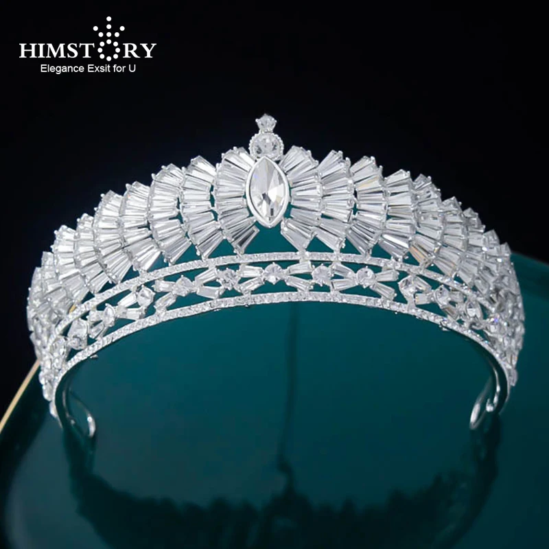 Himstory-Tiaras de boda de nuevo diseño, Tocado de Novia, joyería para el cabello, coronas de Reina, Tocado de Novia, accesorios para el cabello