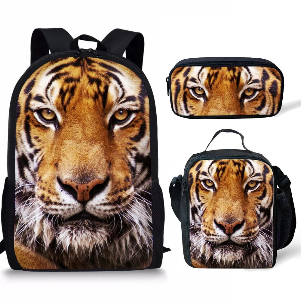 2025 Tiger Print Children School Bags Girls Boys kid Backpack Primary School Backpacks Kids Backpack schoolbag Mochila Infantil