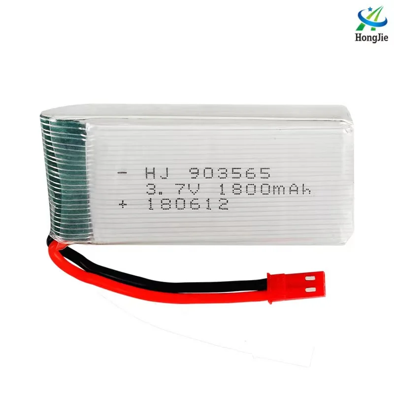Factory sales 3.7v903565 1800mAh high-capacity aviation model lithium battery UAV remote control aircraft toy accessories
