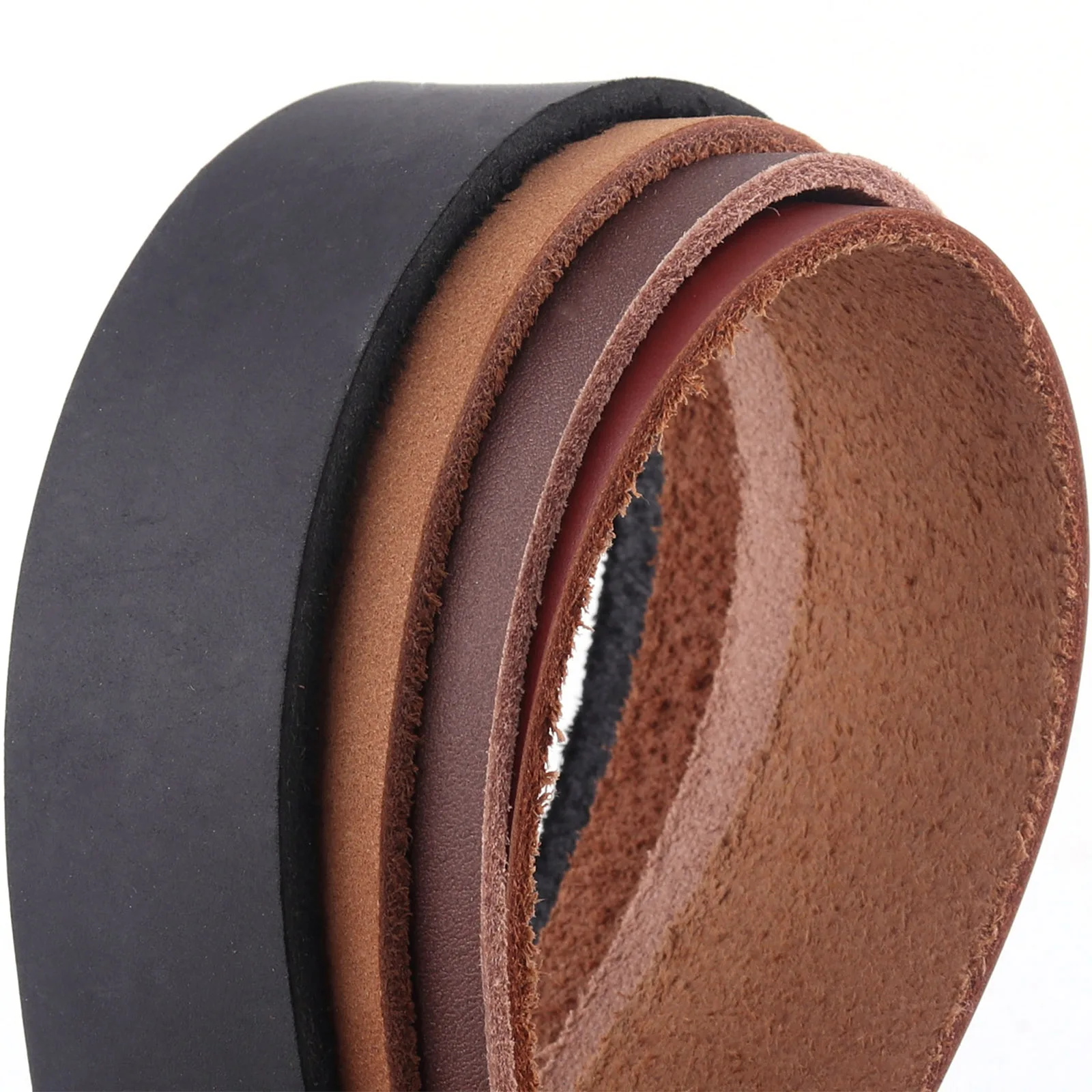 20mm -50mm Multicolor Belt Leather Genuine Italian Natural Leather Cowhide Leather Craft for Pet Collars Leather Watch Straps