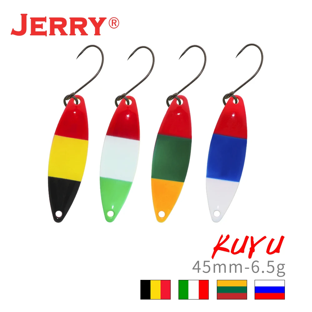 Jerry Ultralight Metal Fishing Lure Wobblers Spoon Hard Baits Salmon Trout Artificial Bait Pike Perch Spinning Lure Kit