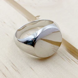 Customize Solid  925 Sterling Silver Signet Rings Mens Wedding Band DIY Engrave Anniversary Jewelry for VIP Link