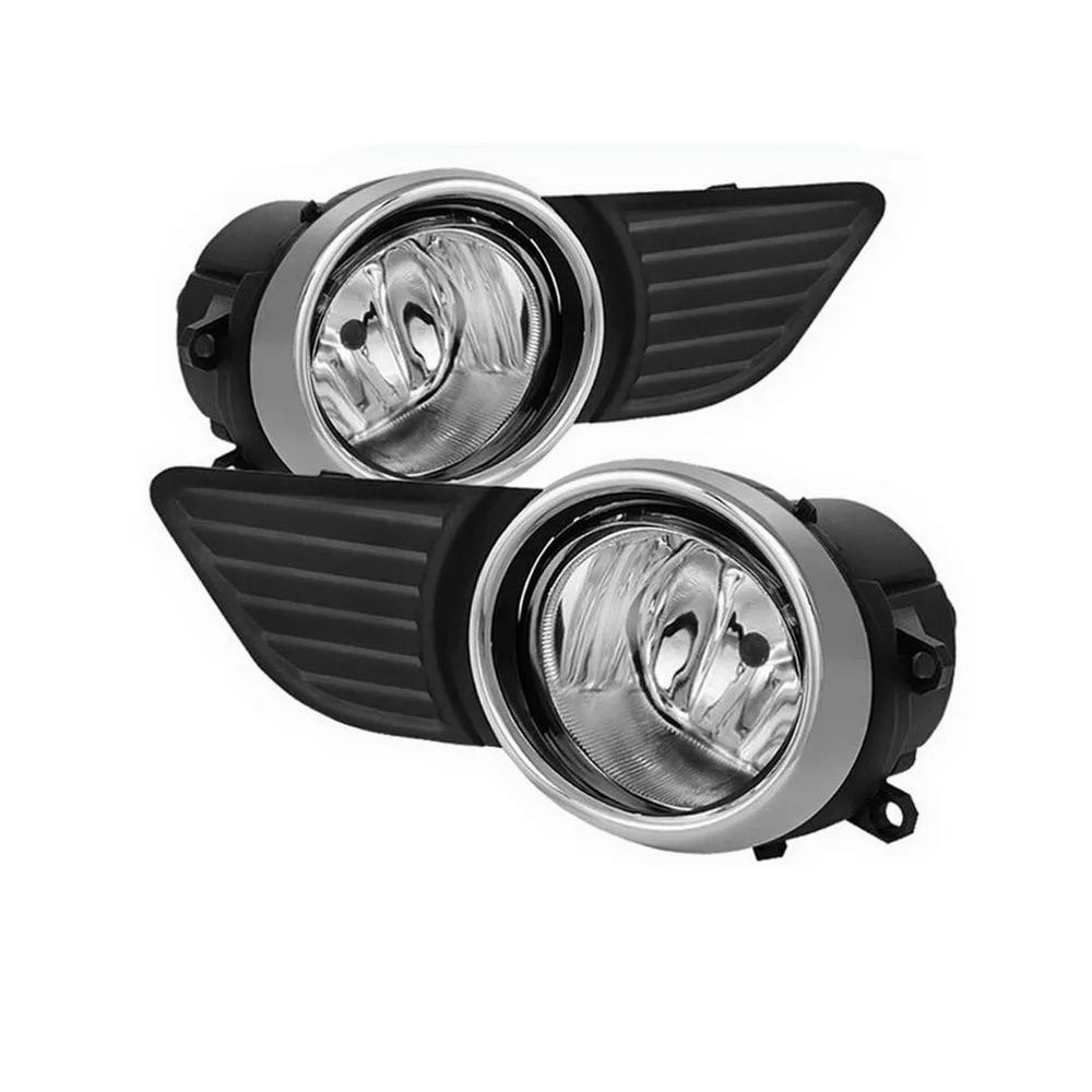 

July King Car Fog Lamp Assembly Kit for Toyota Sienna 2011-2016, 4300K Halogen Fog Lamp Blub + Cover + Harness + Switch