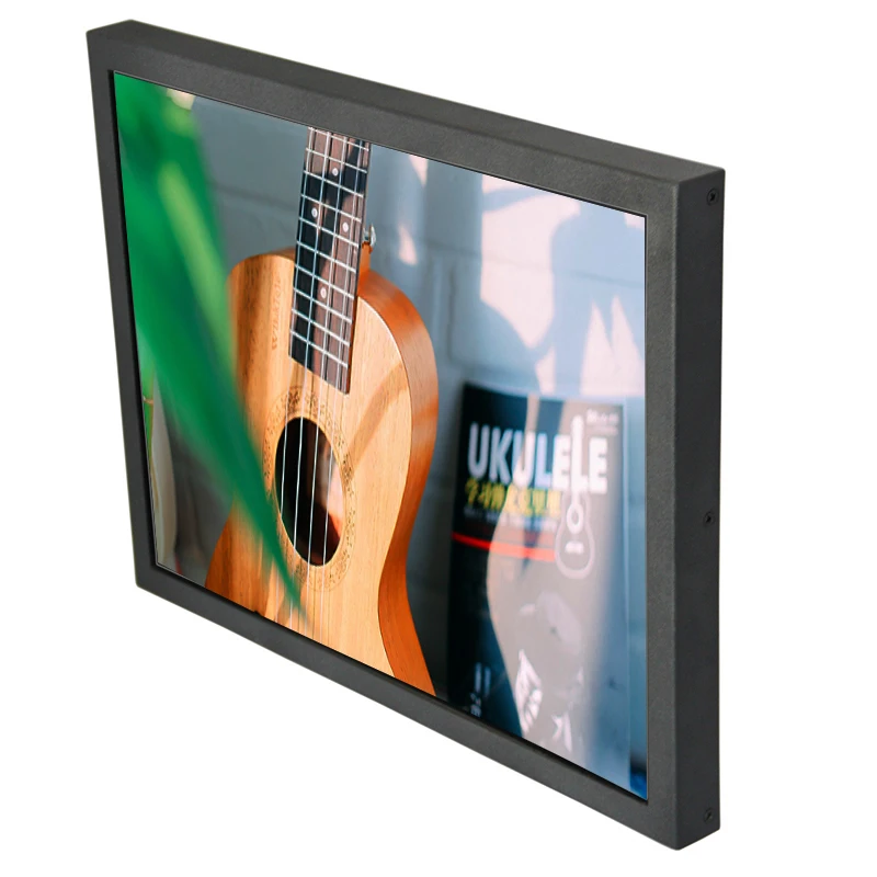 1024*768 15 Inch Industrial Monitor Wall Mount Display With Standard Vesa Hole 75*75mm 100*100mm VGA DVI HDMI Interface