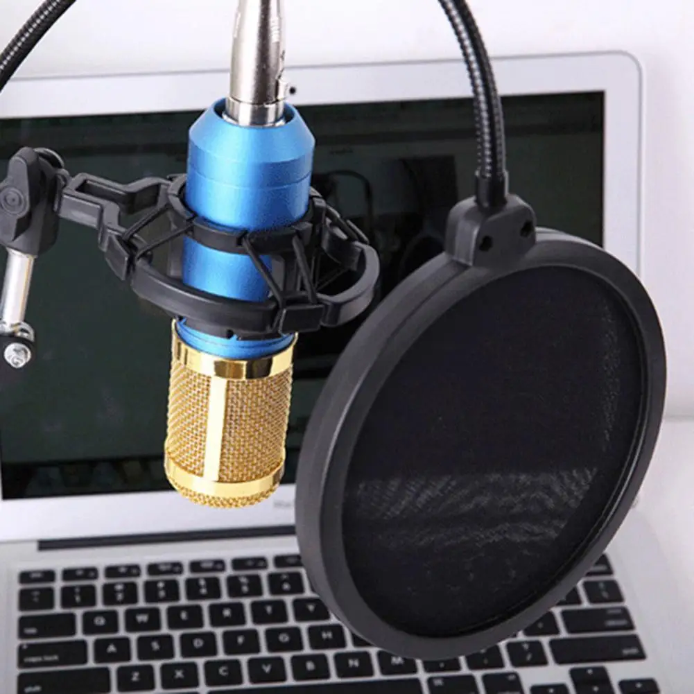 MIC Filter Double Layer Condenser Microphone Filter Flexible MIC Wind Screen Sound Filter for Blue Accessories