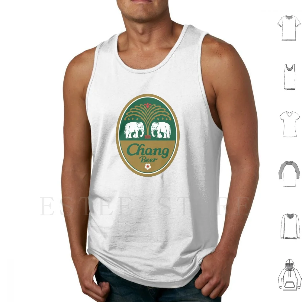 Chang Bear Merchandise Tank Tops Vest Cotton Chang Beer Chang Beer Chang Beer Chang Beer Stuff Chang Beer Chang Beer Chang